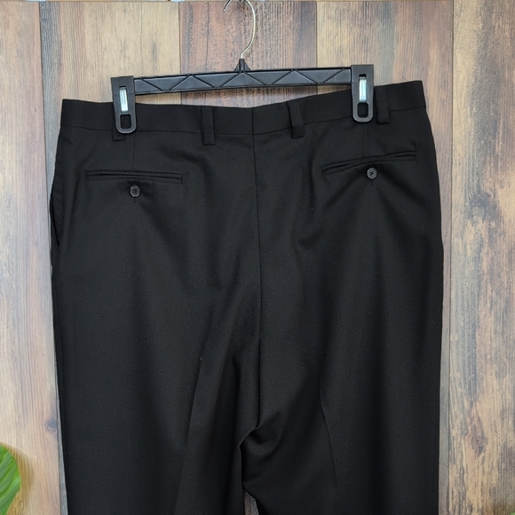 Apt. 9 Men's Black Wool Dress Pants 40x32      P180 - Picture 4 of 11